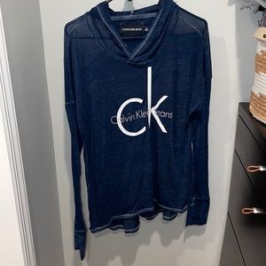 NWOT Calvin klein long sleeve with hood